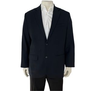 L.L.Bean Wool Blazer Sport Coat in Navy Blue Men Size 38R